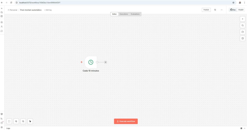 nodo Scheduler Trigger 