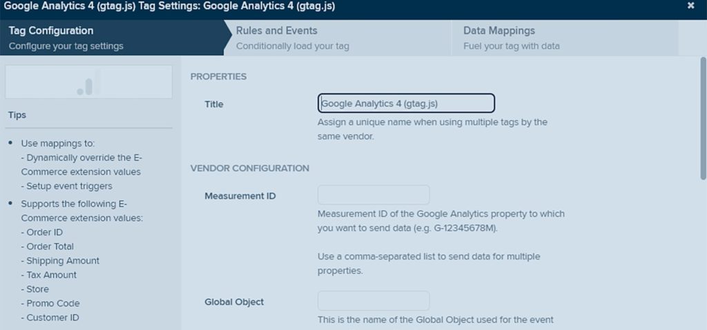 Configurar Google Analytics 4 en Tealium iQ