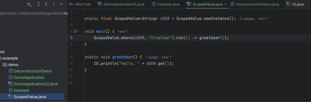 Scoped Values Java JDK 25
