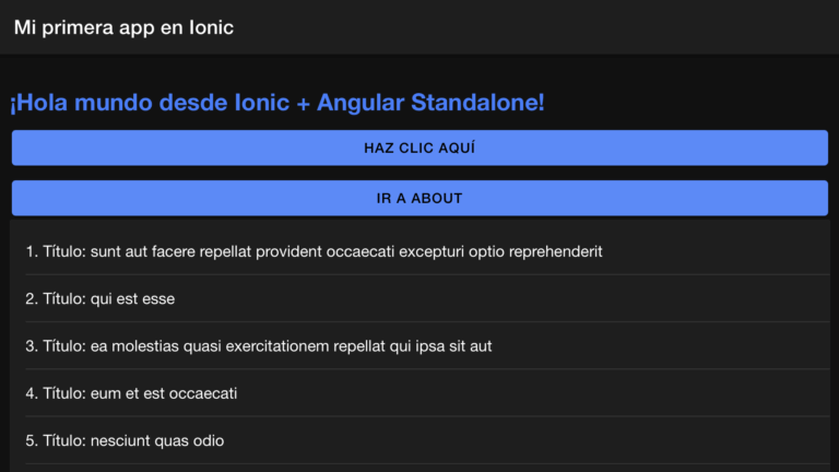 Crea tu primera app con Ionic y Angular - Profile Software Services