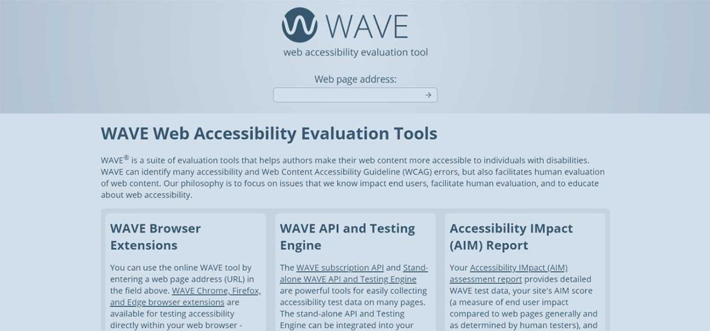 herramienta de accesibilidad web Wave